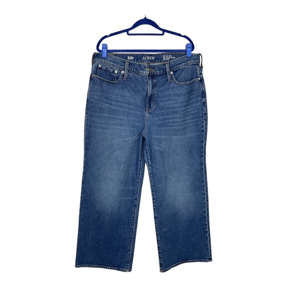 J. Crew Petite Slim Wide Leg Jeans - Picture 3 of 9